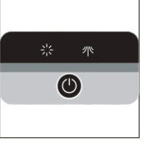 Control panel illustration for the digital-screen cold-water VC265 version